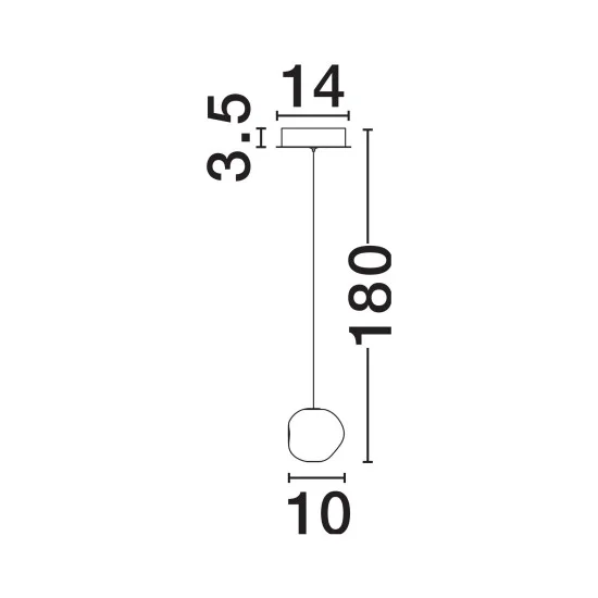 Rippvalgusti Ifos 9511011 - Valgustus Luminance'ilt