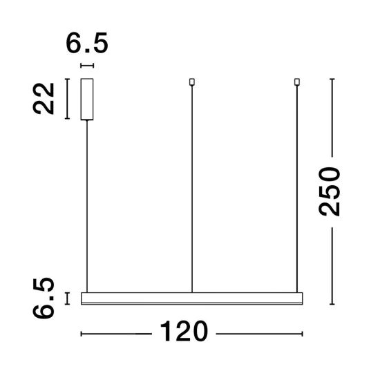 Rippvalgusti Motif 9530200 - Valgustus Luminance'ilt