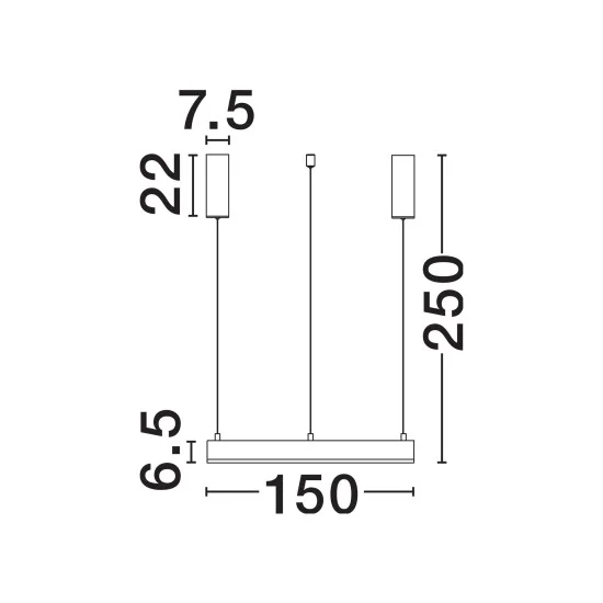 Rippvalgusti Motif 9530205 - Valgustus Luminance'ilt