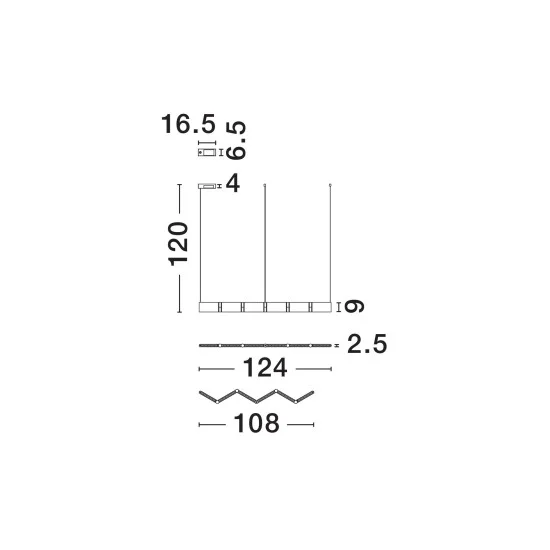 Rippvalgusti Flusso 9540276 - Valgustus Luminance'ilt