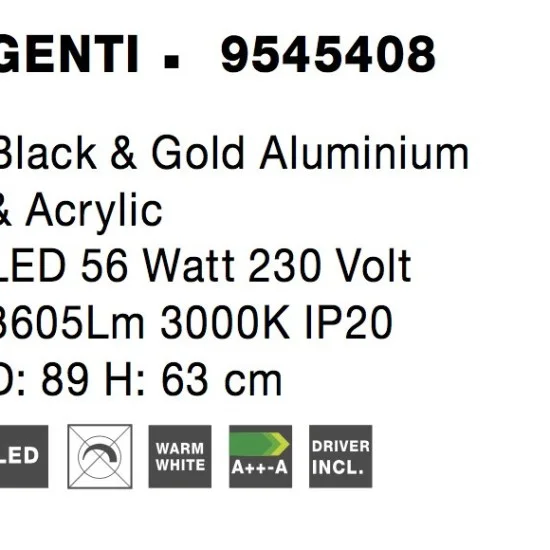 Rippvalgusti Genti 9545408 - Valgustus Luminance'ilt