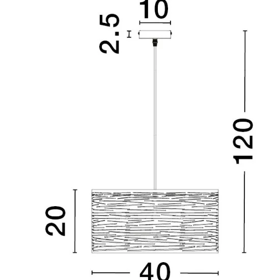 Rippvalgusti Zane 9555812 - Valgustus Luminance'ilt