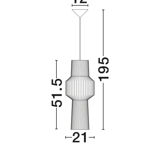 Rippvalgusti Bredo 9586511 - Valgustus Luminance'ilt