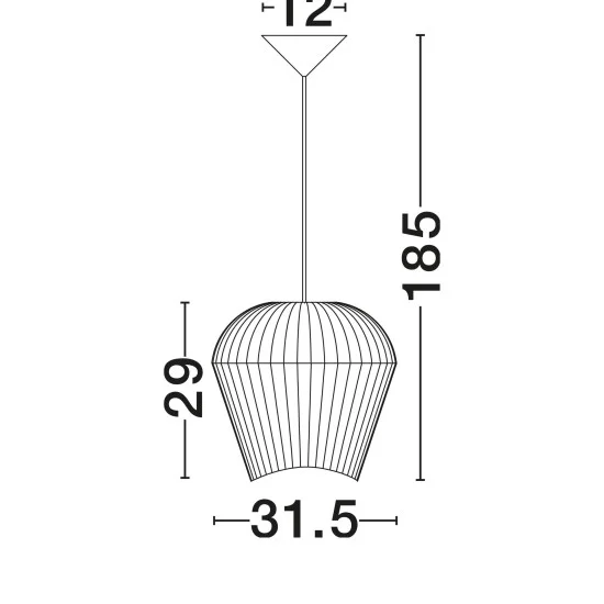 Rippvalgusti Bredo 9586512 - Valgustus Luminance'ilt