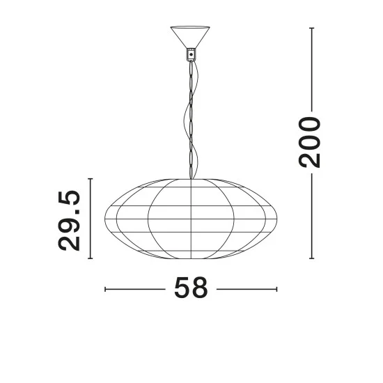 Rippvalgusti Bola 9586523 - Valgustus Luminance'ilt