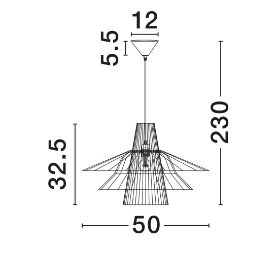 Rippvalgusti Kao 9586600 - Valgustus Luminance'ilt