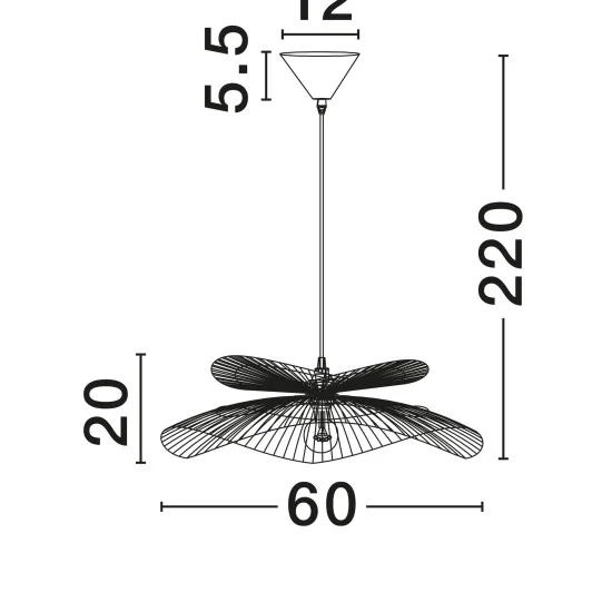 Rippvalgusti Artic 9586601 - Valgustus Luminance'ilt
