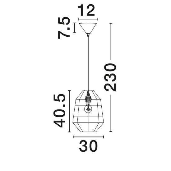 Rippvalgusti Copos 9586609 - Valgustus Luminance'ilt