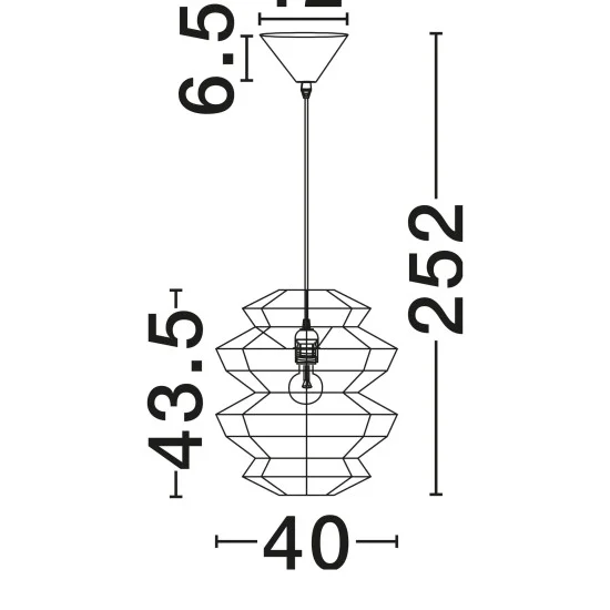 Rippvalgusti Nua 9586645 - Valgustus Luminance'ilt