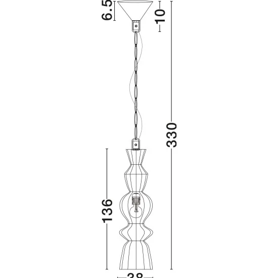 Rippvalgusti Breena 9586660 - Valgustus Luminance'ilt