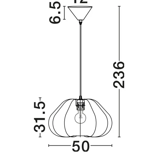 Rippvalgusti Bora 9586668 - Valgustus Luminance'ilt