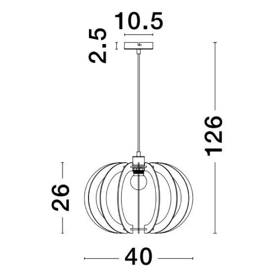 Rippvalgusti Ottoline 9620124 - Valgustus Luminance'ilt