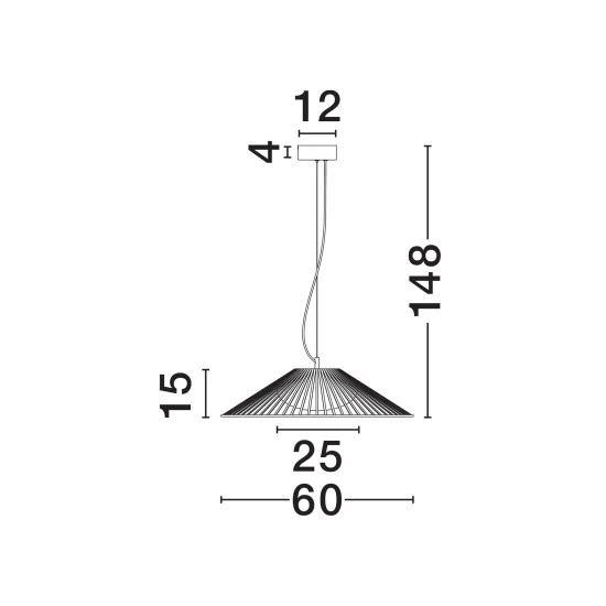 Rippvalgusti Brume 9620148 - Valgustus Luminance'ilt