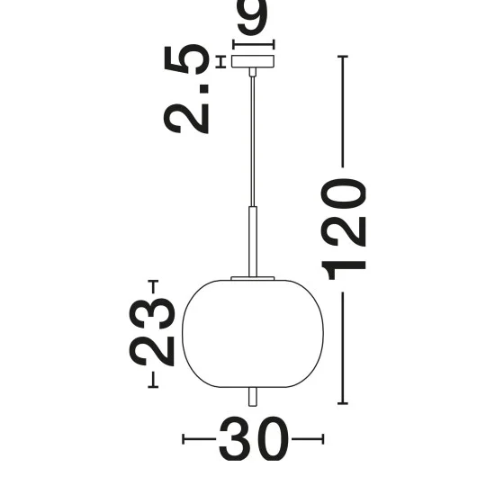 Rippvalgusti Lato 9624061 - Valgustus Luminance'ilt