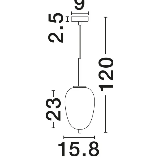 Rippvalgusti Lato 9624066 - Valgustus Luminance'ilt