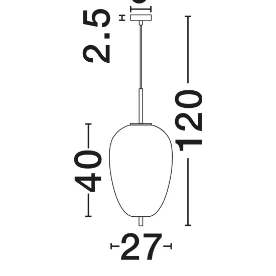 Rippvalgusti Lato 9624073 - Valgustus Luminance'ilt