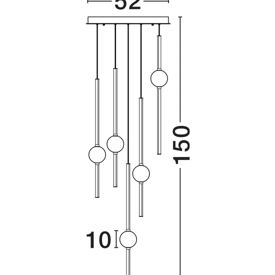 Rippvalgusti Acrobat 9695258 - Valgustus Luminance'ilt