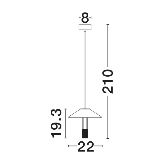 Rippvalgusti Anafi 9695275 - Valgustus Luminance'ilt