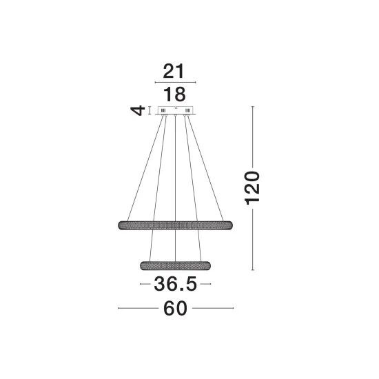 Rippvalgusti Medora 9748156 - Valgustus Luminance'ilt