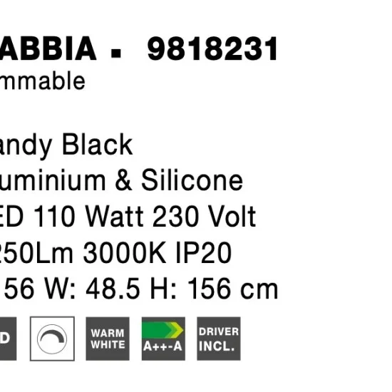 Rippvalgusti Gabbia 9818231 - Valgustus Luminance'ilt