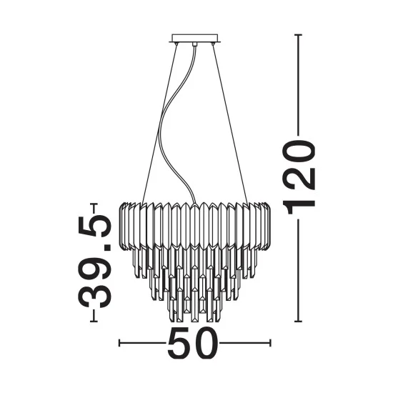 Rippvalgusti Magnolia 9824075 - Valgustus Luminance'ilt