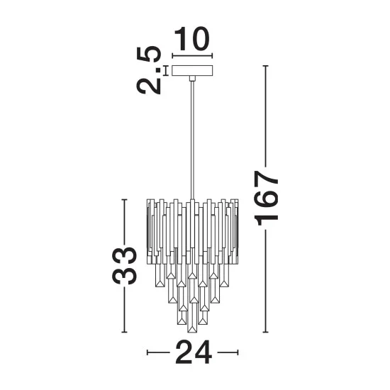 Rippvalgusti Rilva 9824084 - Valgustus Luminance'ilt