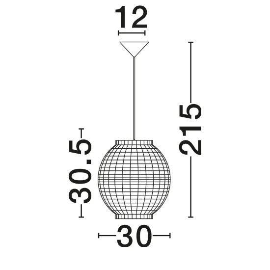 Rippvalgusti Griffin 9858720 - Valgustus Luminance'ilt