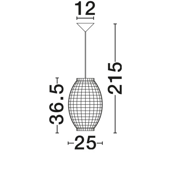 Rippvalgusti Griffin 9858748 - Valgustus Luminance'ilt