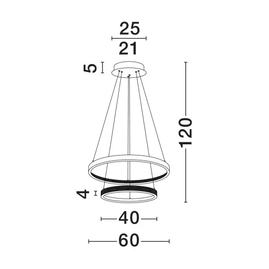 Rippvalgusti Preston 9862852 - Valgustus Luminance'ilt