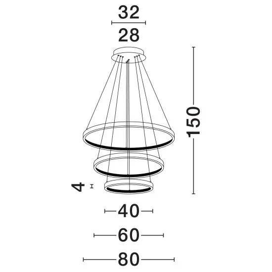 Rippvalgusti Preston 9862853 - Valgustus Luminance'ilt