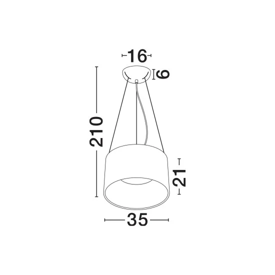 Rippvalgusti Atil 9870015 - Valgustus Luminance'ilt
