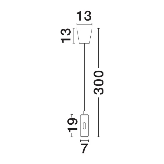 Rippvalgusti Holm 9870022 - Valgustus Luminance'ilt