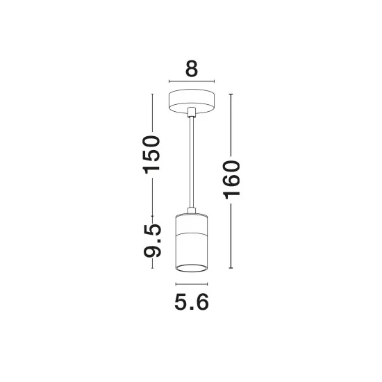 Rippvalgusti Pongo 9911524 - Valgustus Luminance'ilt