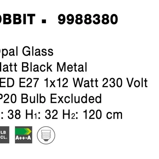 Rippvalgusti Obbit 9988380 - Valgustus Luminance'ilt