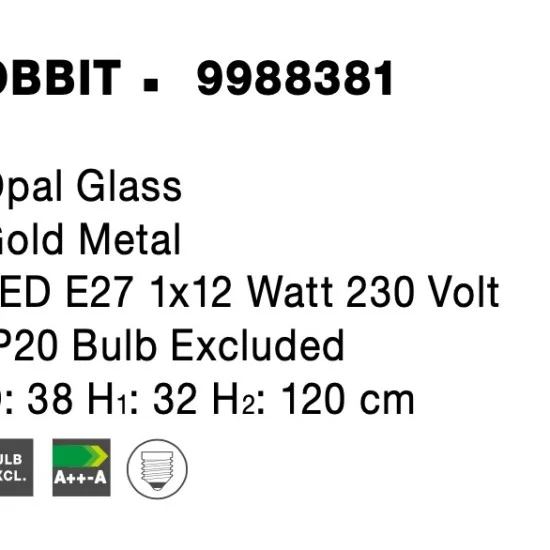 Rippvalgusti Obbit 9988381 - Valgustus Luminance'ilt