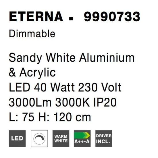 Rippvalgusti Eterna 9990733 - Valgustus Luminance'ilt