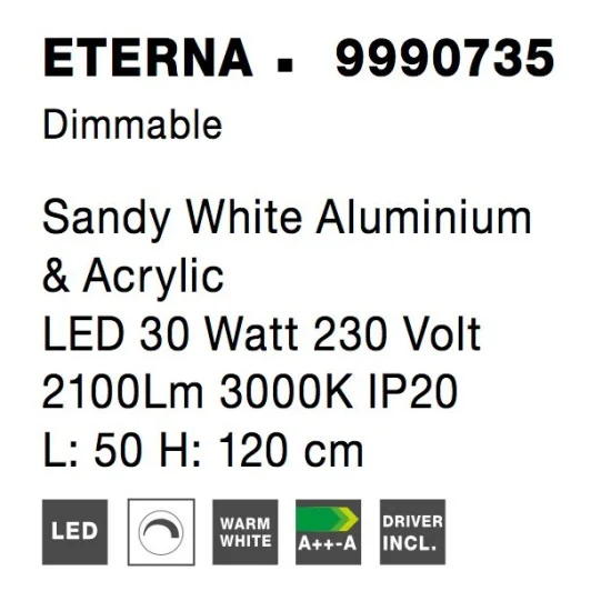 Rippvalgusti Eterna 9990735 - Valgustus Luminance'ilt