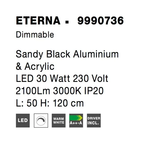 Rippvalgusti Eterna 9990736 - Valgustus Luminance'ilt