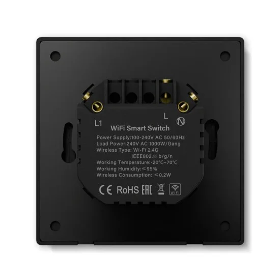 Smart Switch , Black - Lighting by Luminance