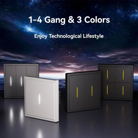 Smart Switch , Black - Lighting by Luminance