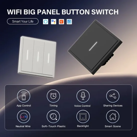 Smart Switch , Black - Lighting by Luminance