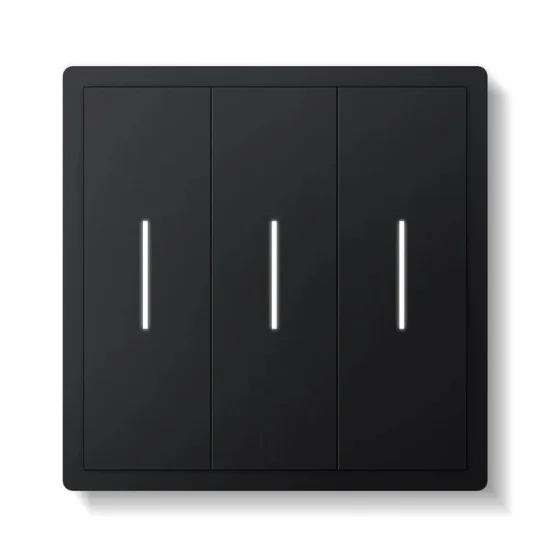 Triple Smart  Switch, Black - Lighting by Luminance