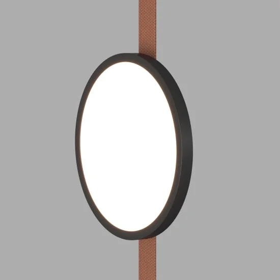 BELTY FLOW disc-shaped track light (black, 4000K) - Lighting by Luminance