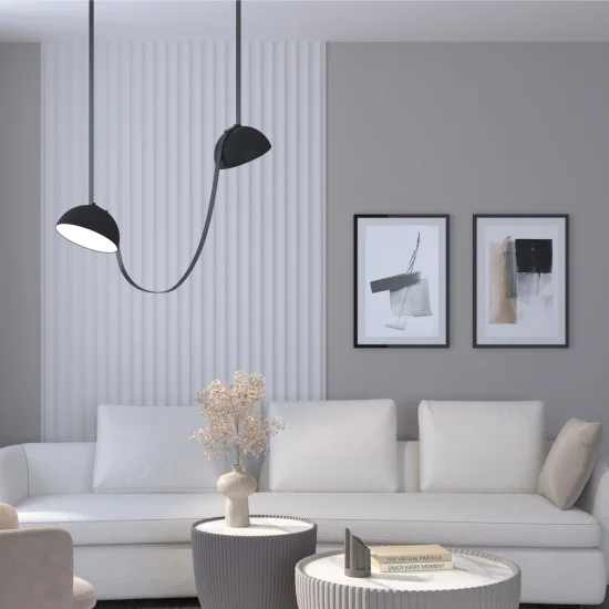 BELTY FLOW hemispherical track light (black, 3000K) - Lighting by Luminance