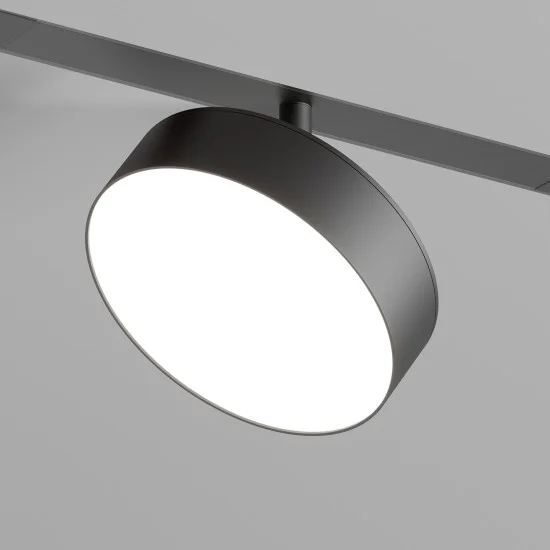 Rotatable disk-shaped SMART LINEAR track light - Lighting by Luminance