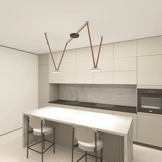 BELTY FLOW triangular track light (white, 4000K) - Lighting by Luminance