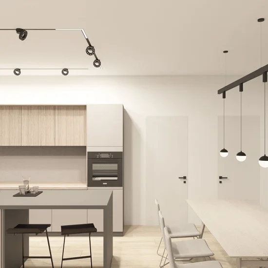 Suspended SMART MOON track light - Lighting by Luminance