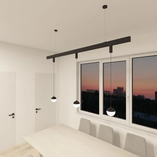 Suspended SMART MOON track light - Lighting by Luminance