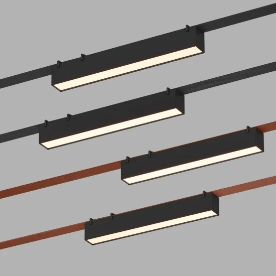 BELTY LINEAR track light (black, 32.3cm, 3000K) - Lighting by Luminance