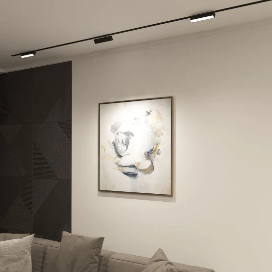 Rotatable SMART LINEAR track light - Lighting by Luminance